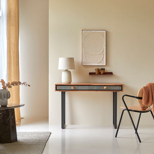 Tikamoon Bureau van massief acacia - Naturel - vtwonen shop