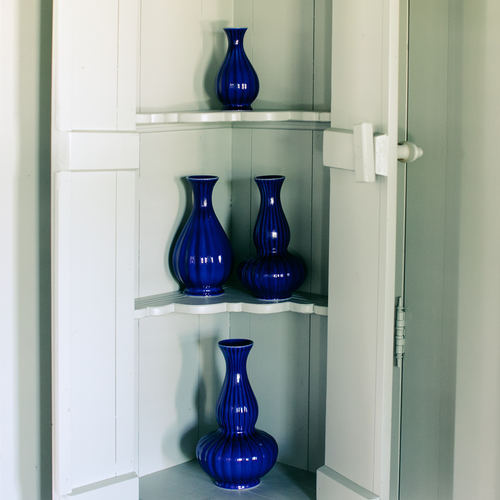 Royal Goedewaagen vaas - Ø8x20,5cm - Cobalt Blue - vtwonen shop