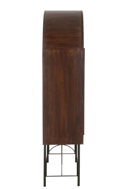 J-Line rek Aura Mango - hout/metaal - bruin - vtwonen shop