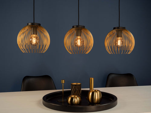 EGLO hanglamp Venezuela - e27 - 93,5 cm - goud/zwart - vtwonen shop