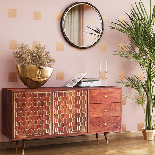 Kare Design Vaas half gezicht goud 46cm