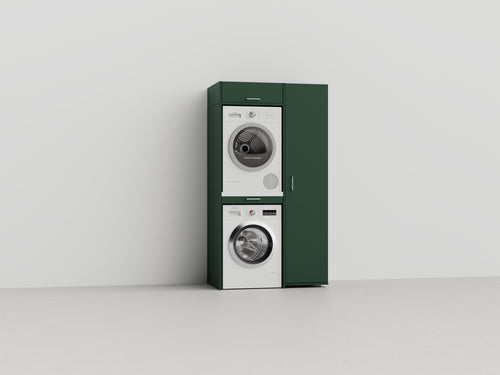 Wastoren® wasmachinekast - Slimline 3.1-DG - groen - 112 x 207 x 65 cm