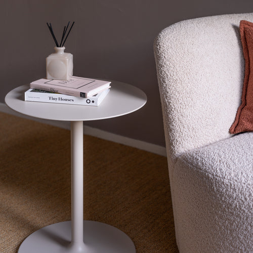 Spinder Design bijzettafel Lola - Soft Ivory - Ø 40 - vtwonen shop