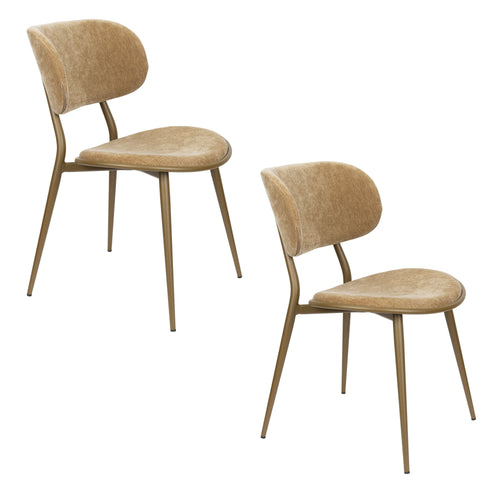 Zuiver Lieve eetkamerstoel Mosterdgeel - Set van 2 - vtwonen shop