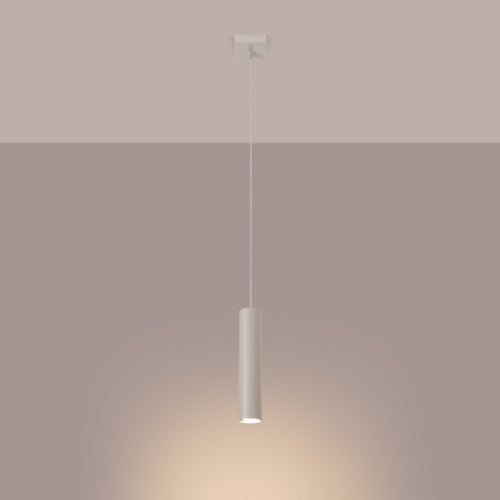 Sollux Lighting Hanglamp LAGOS 1 beige - 8x8x118cm