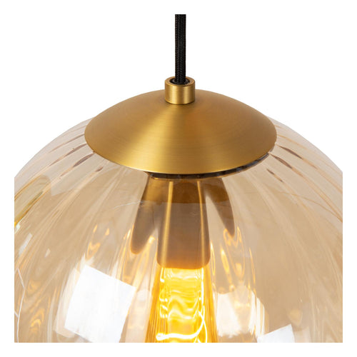 Lucide hanglamp MONSARAZ - 1xE27 - Amber - vtwonen shop