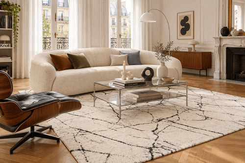 AFK Living vloerkleed Marble - zeer zacht - beige - 160 x 230 cm