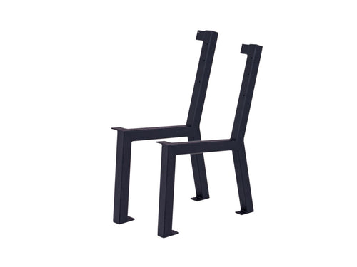 MaximaVida set industriële bankpoten New York zwart gecoat - inclusief grondverankering - vtwonen shop