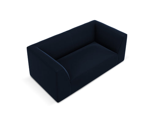 Micadoni Bank Ruby 2-zits, flueel, koningsblauw - 93x174x69cm