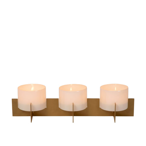 Atmooz theelichthouder Zambesi - goud - 40 x 13 x H 10 cm