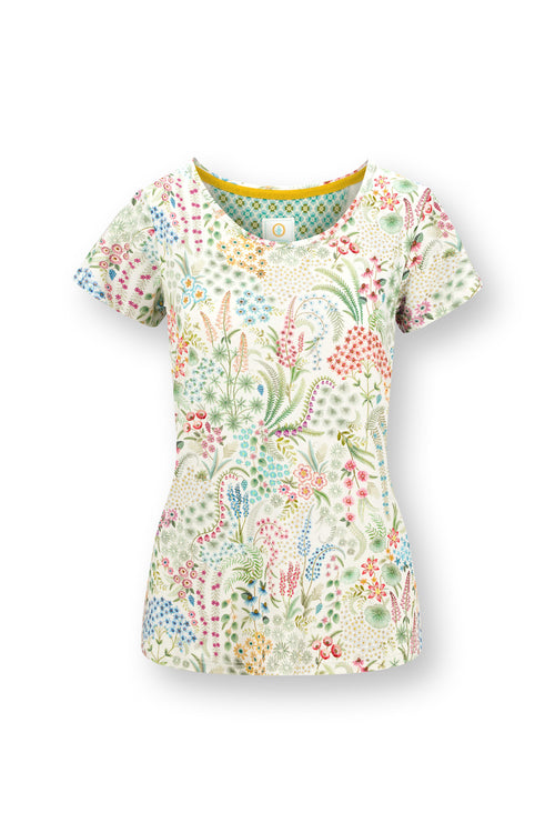 Pip Studio - Tilly Pyjama Shirt - Dames - Querida - Wit - XS - vtwonen shop