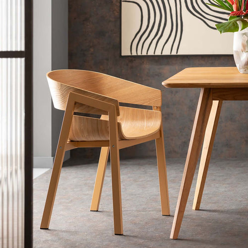 Kare Design Stoel met armleuningen Biarritz nature - vtwonen shop