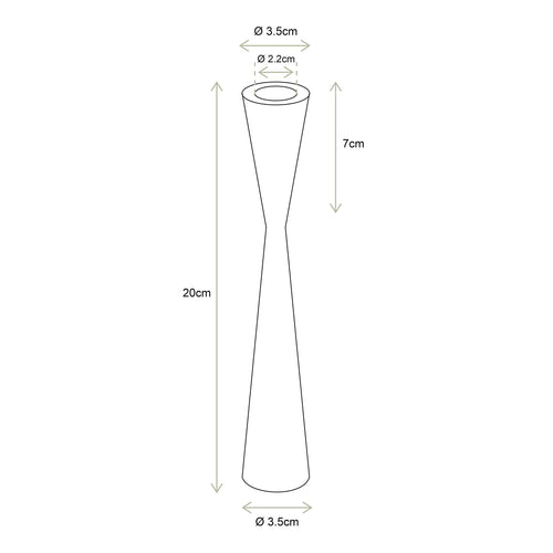 vtwonen Kandelaar - Metaal - Zwart - Hoogte 20 cm - vtwonen shop