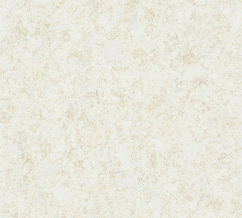 Livingwalls behang effen goud, lichtgrijs en wit - 53 cm x 10.05 m - AS-389771