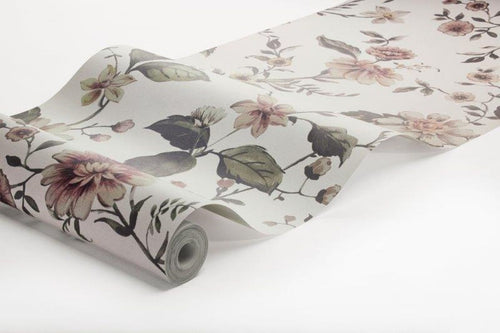 Borastapeter fotobehang vintage bloemen groen - 180 x 265 cm - 660249