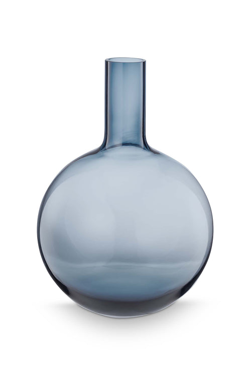 Pip Studio Glazen Vaas Blauw 35 cm