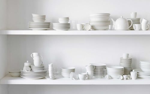 vtwonen - Basic - mokken set van 6 - porselein - wit - 275 ml