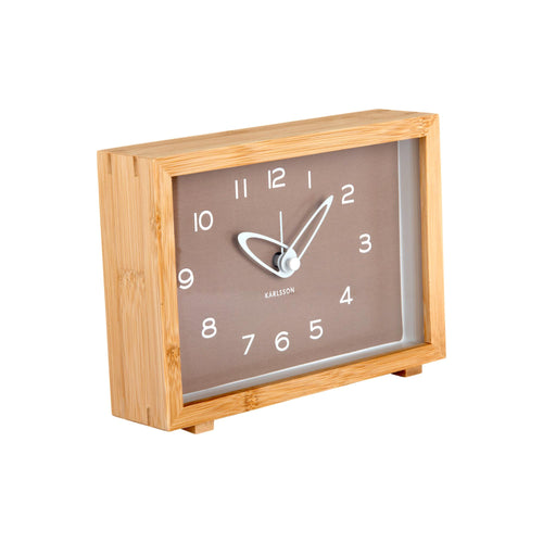 Karlsson wekker Tipico - bruin - Ø19cm - vtwonen shop