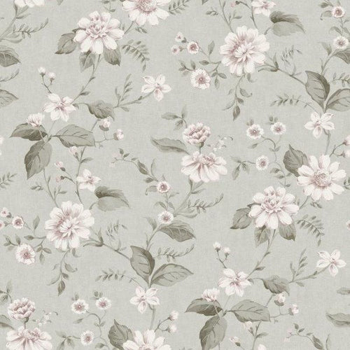 Borastapeter behang bloemen groen - 53 cm x 10.05 m - 660231 - vtwonen shop
