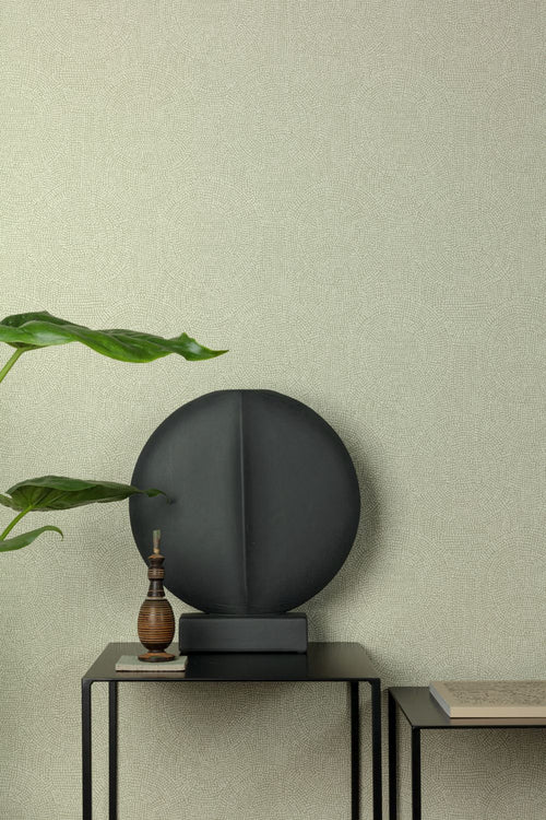 Masureel behang stippen groen - 53 cm x 10.05 m - 632076 - vtwonen shop