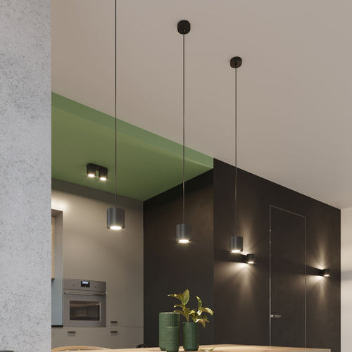 Sollux Lighting Hanglamp ORBIS 1 zwart - 10x10x110cm