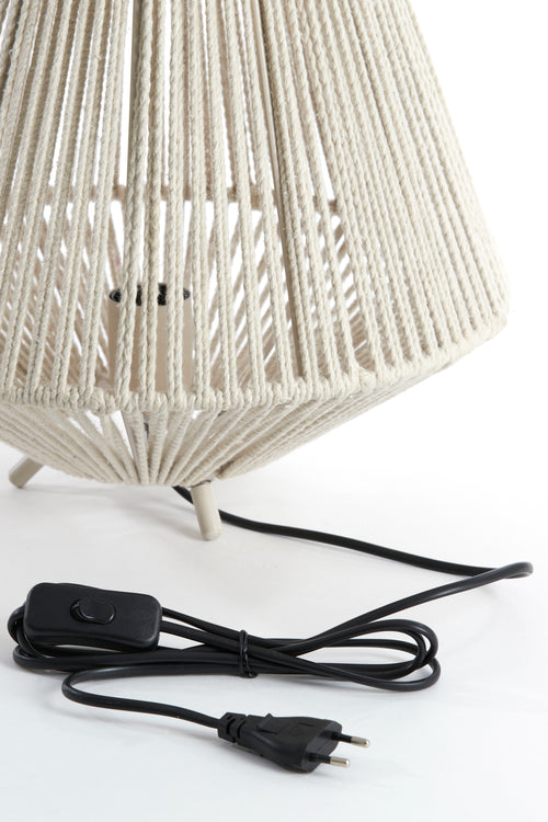 Light & Living tafellamp FELIDA - Ø35x40cm - wit - vtwonen shop