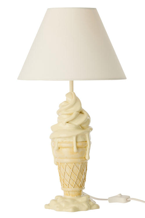 J-Line lamp Ijsje - polyresin - geel/beige
