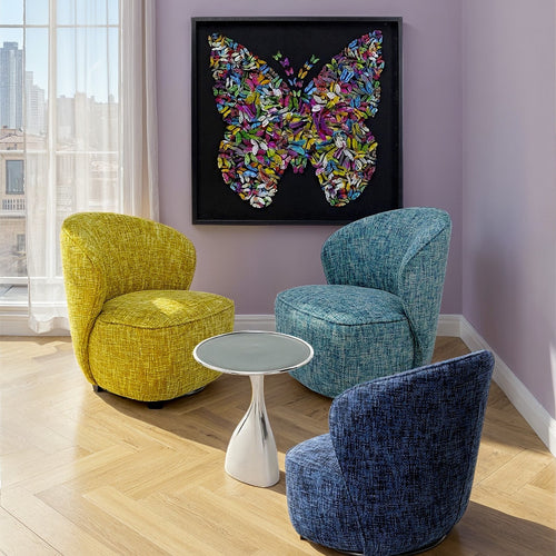 Kare Design Draaifauteuil Ellie geel - vtwonen shop