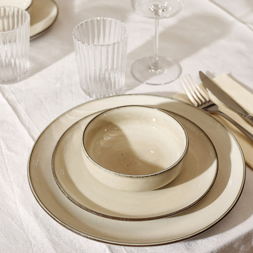 Salt & Pepper - Plat bord 20cm ivoor Meridian - Set van 4 - vtwonen shop