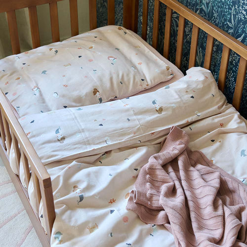 Petite Amélie Dekbedovertrekset – 120x150 cm – 100% Biologisch Katoen – Mermaid - vtwonen shop
