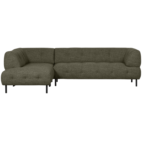 WOOOD hoekbank Lloyd - Polyester - Groen Melange - 77x267x205/91