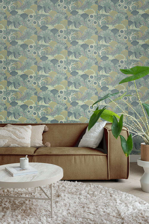 Borastapeter behang bosrijk landschap groen - 53 cm x 10.05 m - 660793 - vtwonen shop