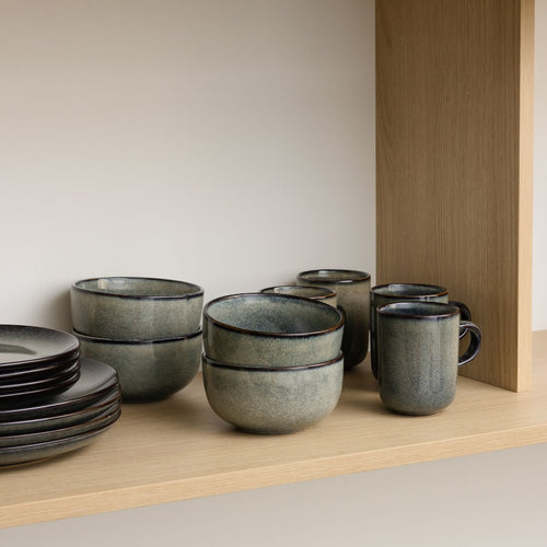 Salt & Pepper - Servies 16-delig groen/blauw Meridian