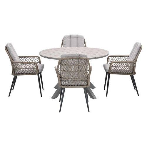 Garden Impressions tuinset Kalibo - Tulli - natural - Ø122x75 cm - 5-delig - vtwonen shop