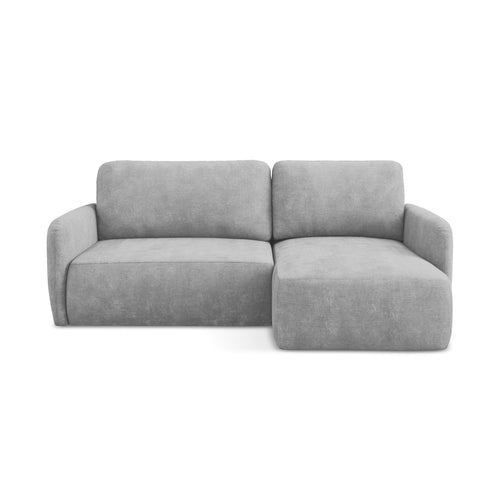 LaMiaSofa hoekbank rechts Corle - chenille stof - lichtgrijs - 207x148x86