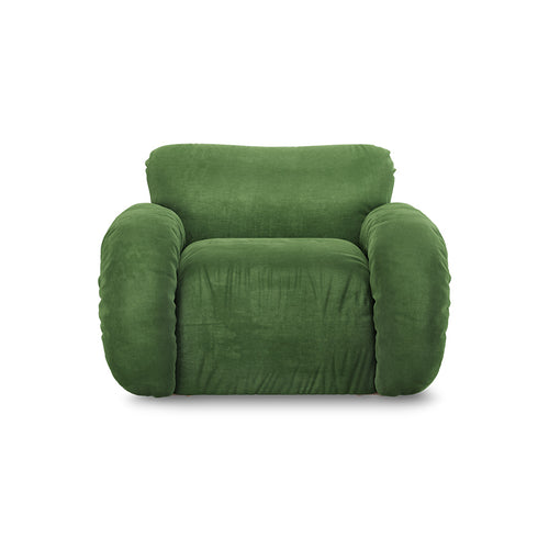 HKLIVING fauteuil Arc lounge – royal velvet green – frame ash - vtwonen shop