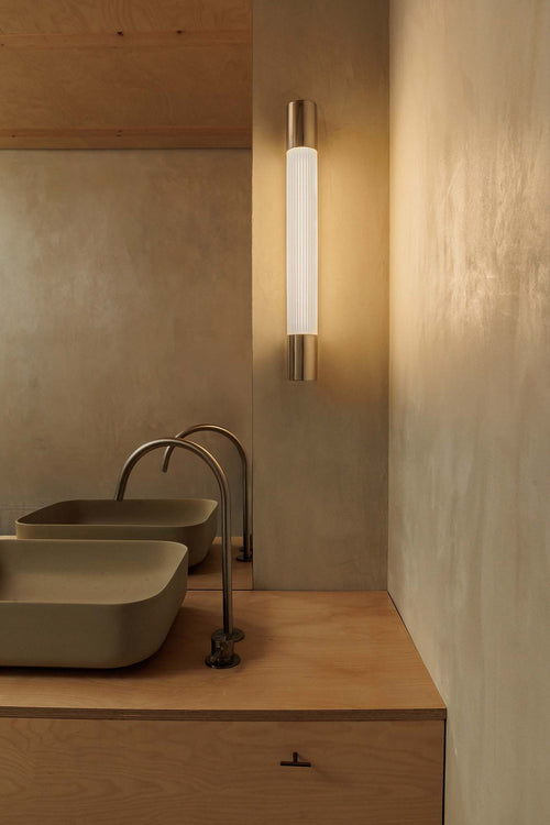 Faro Kiva 60cm Badkamerwandlamp Chroom IP44 3000K