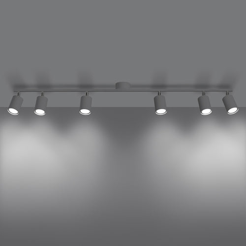 Sollux Lighting Plafondlamp LEMMI 6L wit - 135x24x20cm