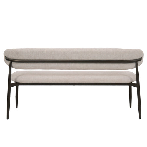 Giga Meubel Eetkamerbank Alexia - Beige/Brons - 180x55x77cm