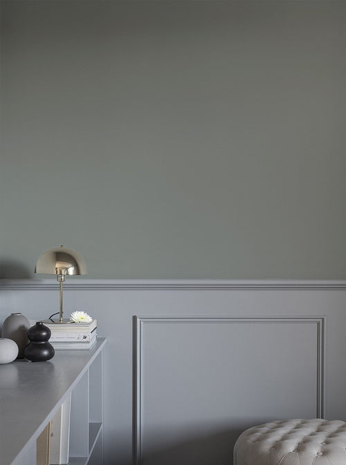 Duro Wallpaper behang effen vergrijsd olijfgroen - 53 cm x 10.05 m - 662223 - vtwonen shop