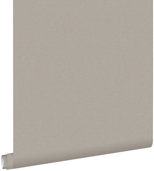 ESTAhome behang linnenstructuur taupe - 53 cm x 10,05 m - 127645 - vtwonen shop