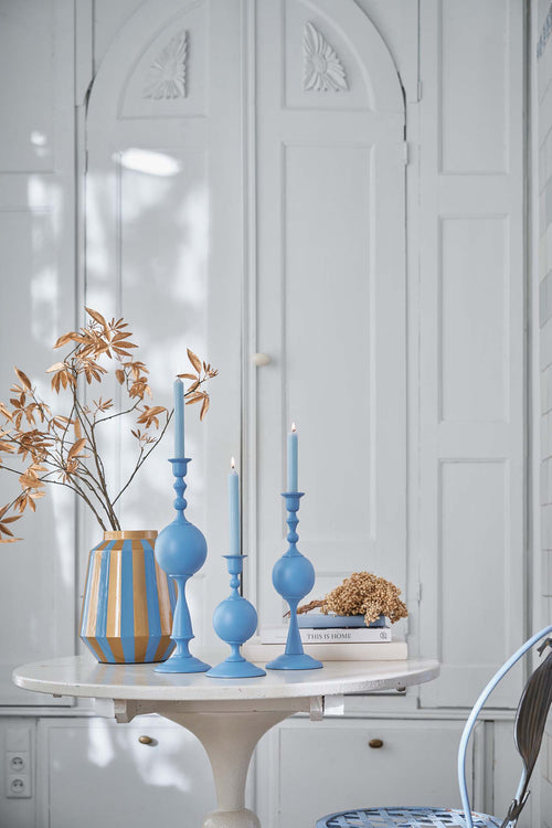 Pip Studio Kandelaar Sphere - Metaal - Lichtblauw - 24cm