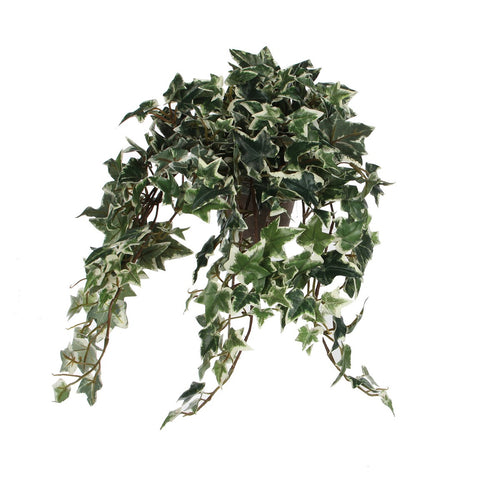 Mica Decorations Hedera Kunstplant in Bloempot Stan - H45 x Ø25 cm - Groen Bont