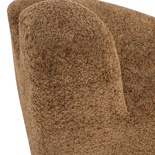 WOOOD eetbank hoek rond rugleuning Mojo Base - Wollig - H.geel - 83x76x76