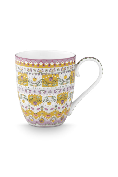 Pip Studio - XL Mokken - Lily & Lotus - Moon Delight - Geel - Set van 6
