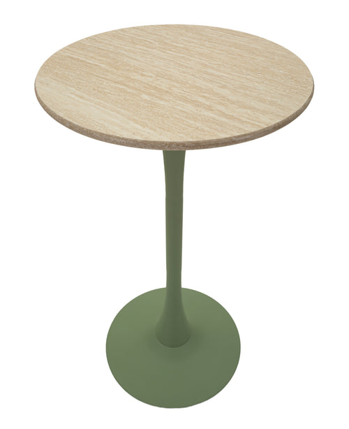 Mauro Ferretti bartafel - Ø 60 x 106 cm - groen/crème