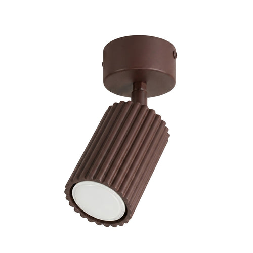 Sollux Lighting Plafondlamp KARBON 1 bruin - 7x7x18cm