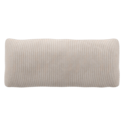 WOOOD kussen Mojo - Ribstof - Ecru - 30x70x10