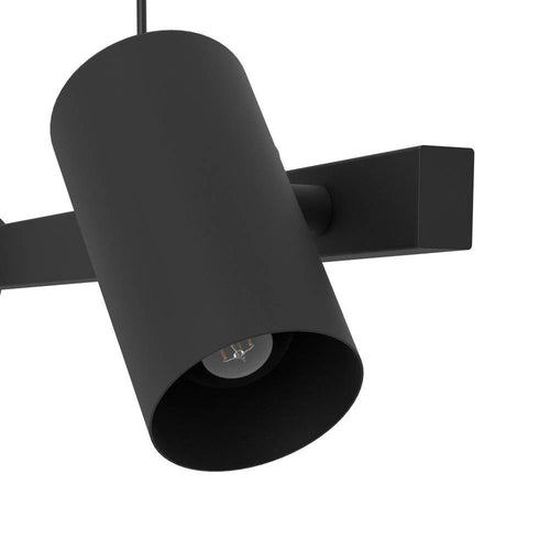 EGLO hanglamp Gatuela 1 - e14 - 116 cm - zwart