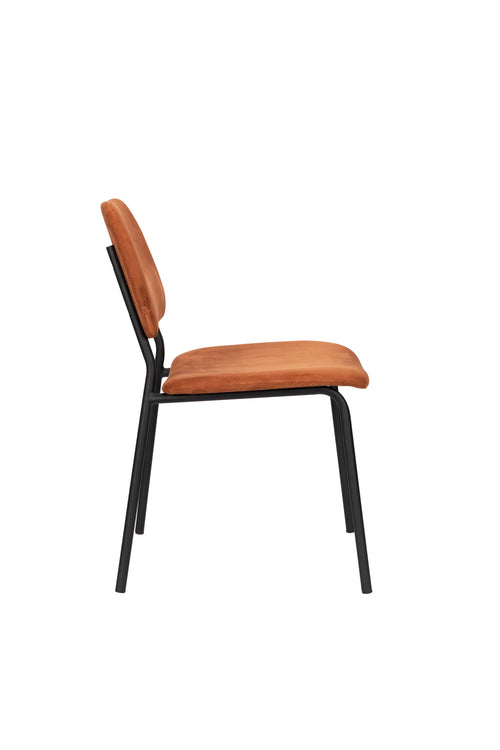 Dutchbone Darby Eetkamerstoelen Terra Cotta - Set van 2 - vtwonen shop